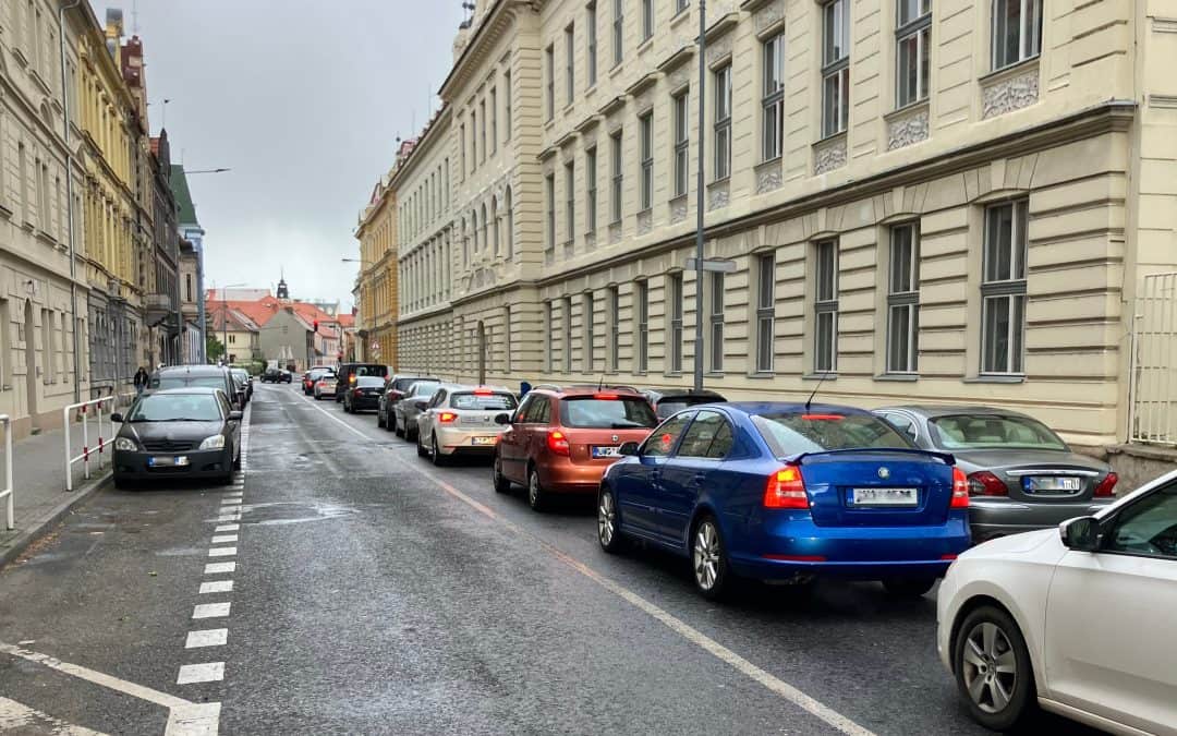 Článek doprava v centru - zacpaná ulice Poděbradova